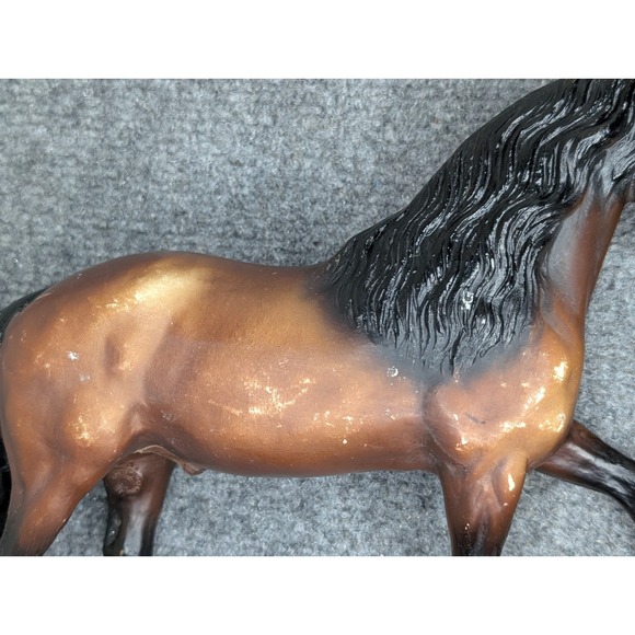 2 - Vintage Breyer Molding Co. Horses Brown/ Black White/ Gray Made In USA - Picture 14 of 16